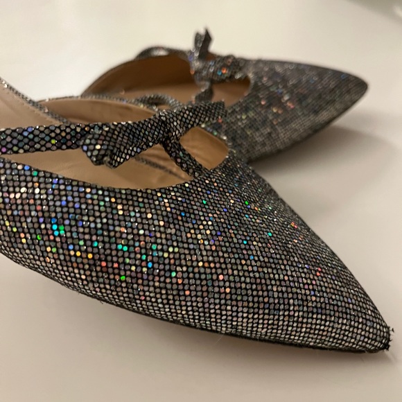 J Crew Dorsay Flats So Sparkly! ✨🪩Sz 9 - Picture 2 of 6